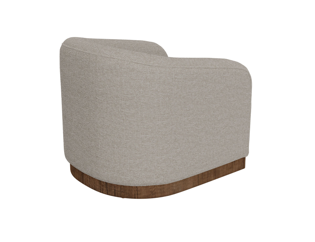 Suomi Armchair, Beige, Wooden Frame & Base - IUP551-ACH-161