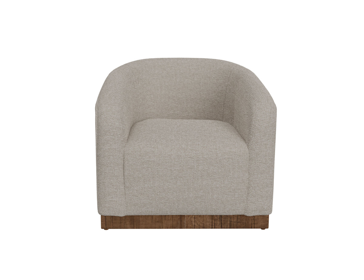 Suomi Armchair, Beige, Wooden Frame & Base - IUP551-ACH-161