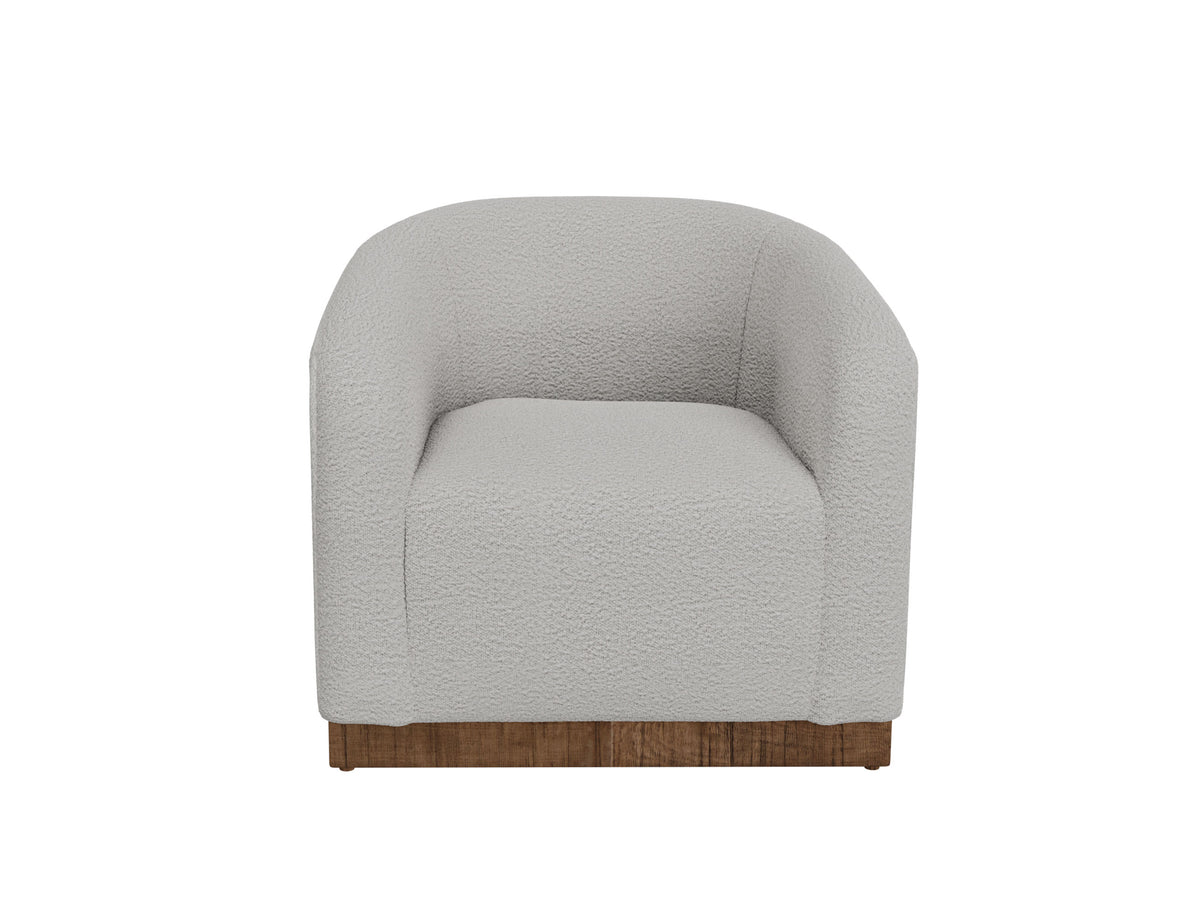 Suomi Armchair, Beige, Wooden Frame & Base - IUP551-ACH-101