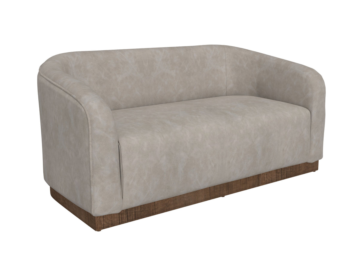 Suomi Loveseat, Gray, Wooden Frame & Base - IUP551-LOV-210