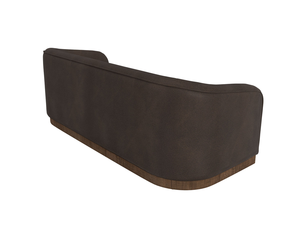 Suomi Sofa, Brown, Wooden Frame & Base