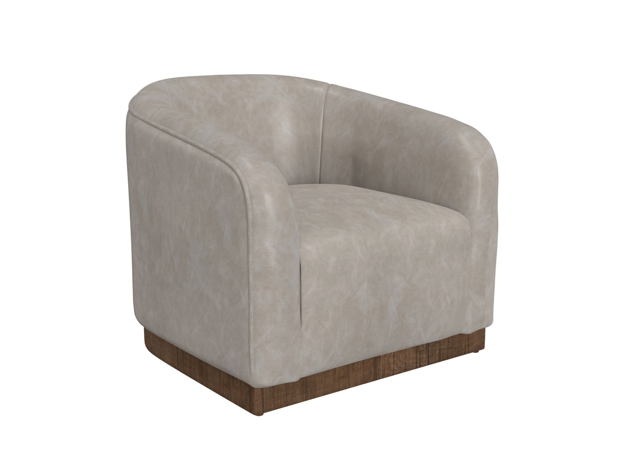 Suomi Armchair, Gray, Wooden Frame & Base - IUP551-ACH-210