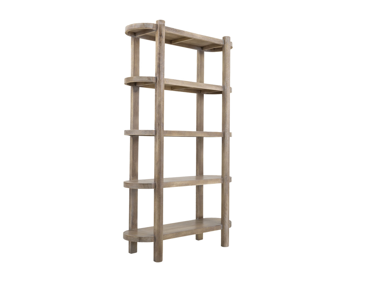 White Balam Bookcase, White, 4 Shelves
