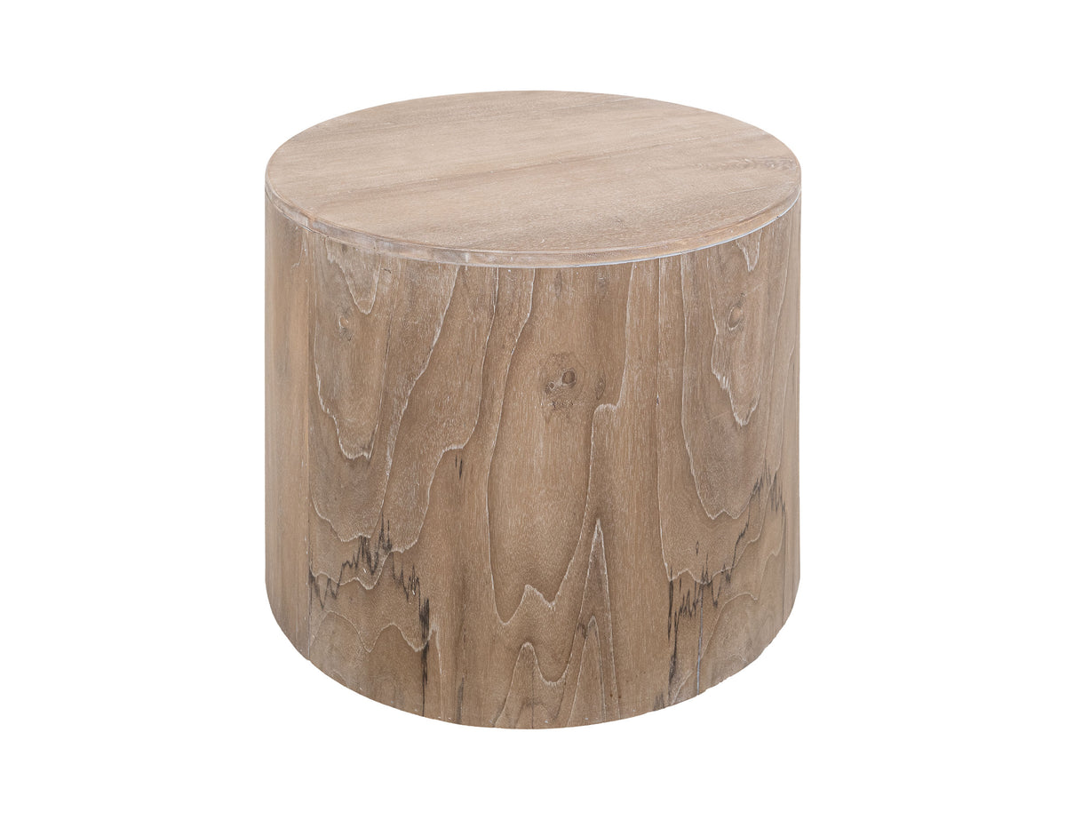 White Balam End Table, White