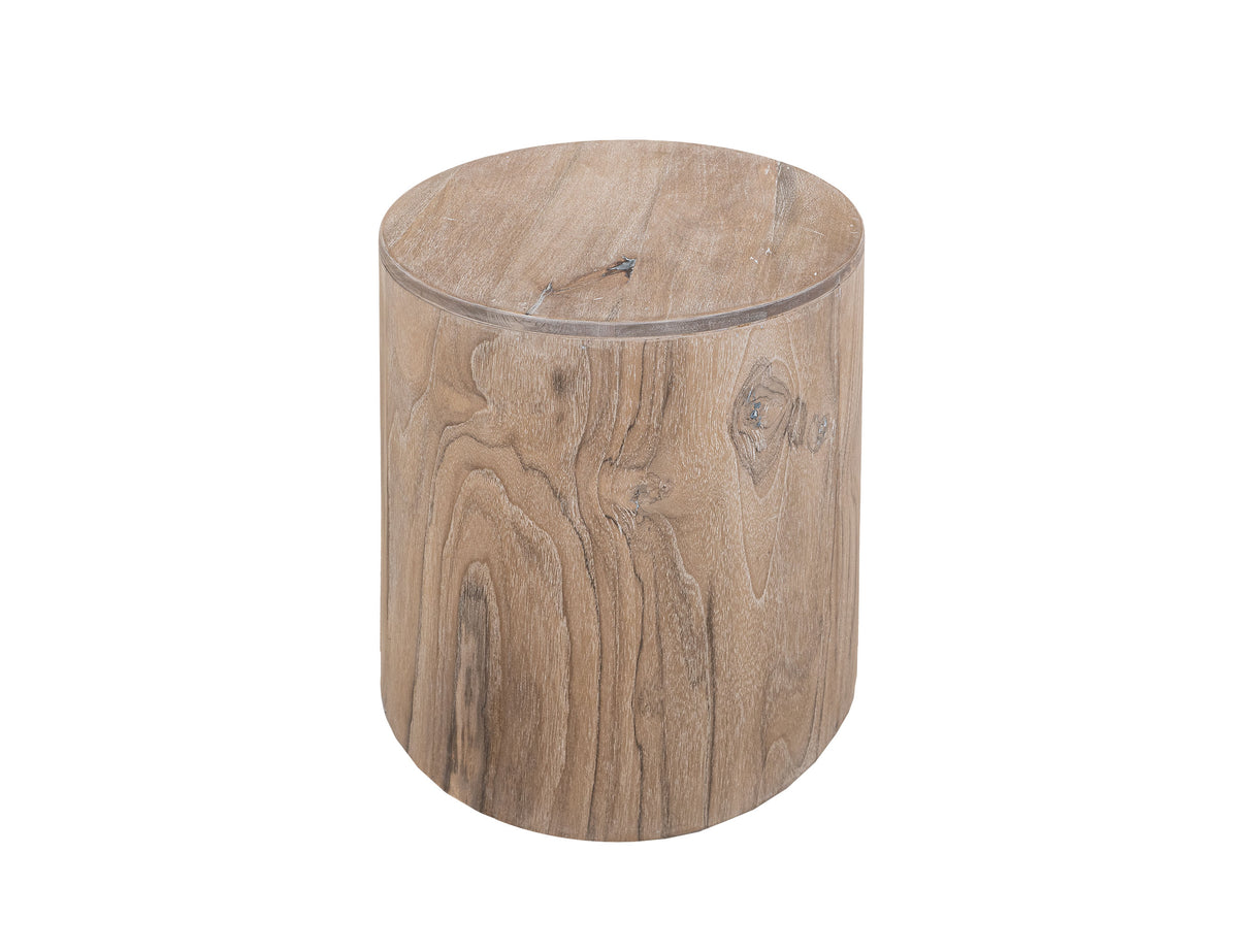 White Balam Chairside Table, White