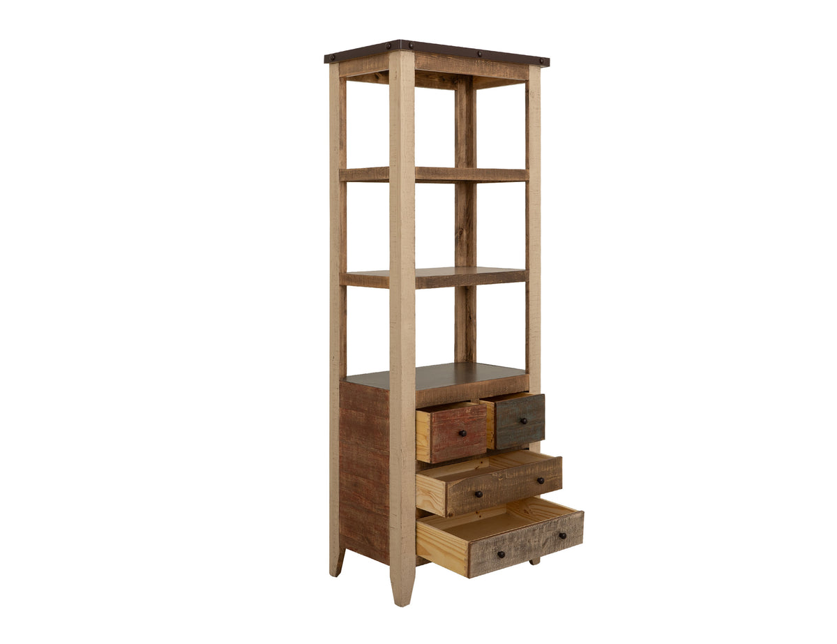 Antique Multicolor Pier, Multicolor, 4 Drawer 3 Shelves Universal