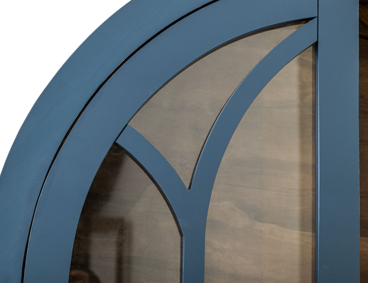 Obsidian Cabinet, Blue, 2 Glass Door