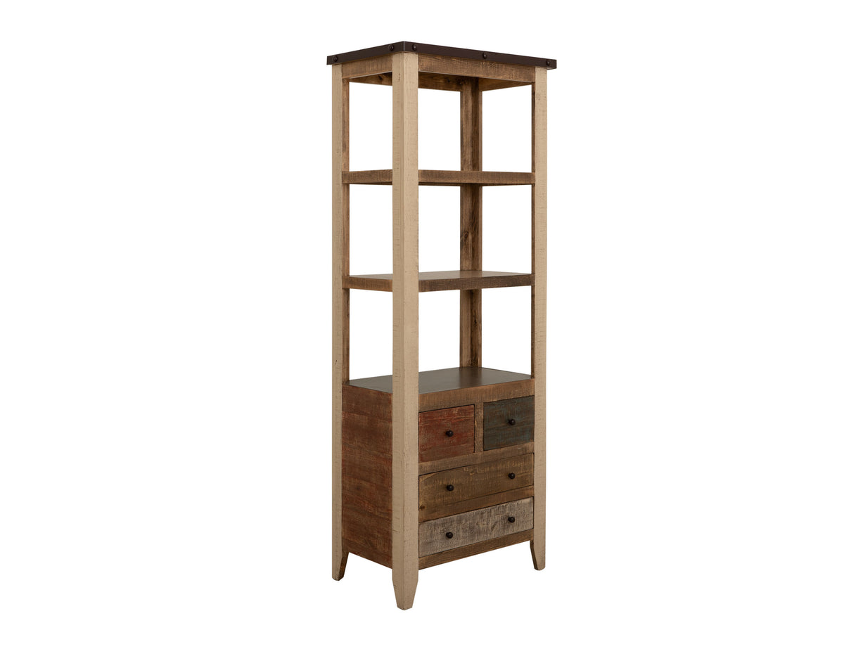 Antique Multicolor Pier, Multicolor, 4 Drawer 3 Shelves Universal