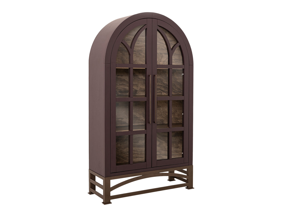 Obsidian Cabinet, Purple, 2 Glass Door