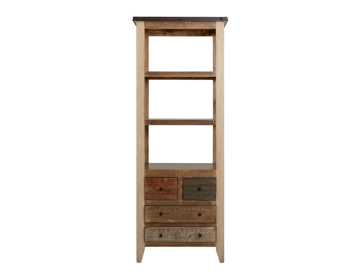 Antique Multicolor Pier, Multicolor, 4 Drawer 3 Shelves Universal