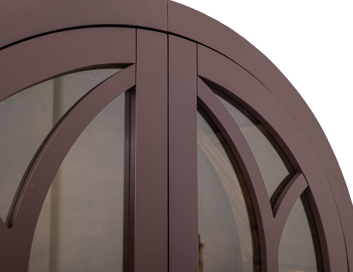 Obsidian Cabinet, Purple, 2 Glass Door