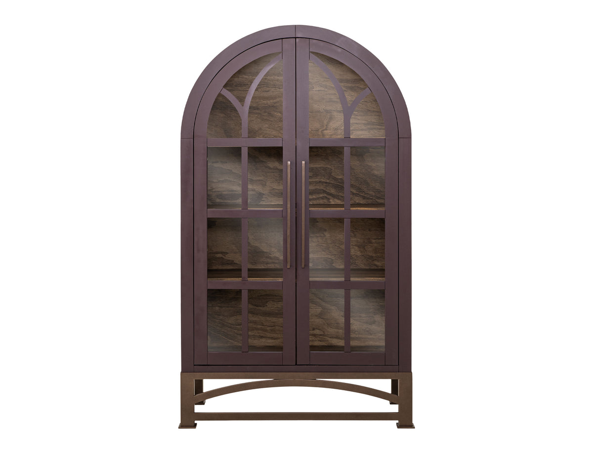 Obsidian Cabinet, Purple, 2 Glass Door