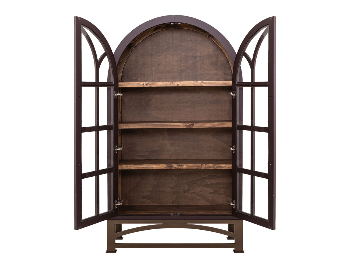 Obsidian Cabinet, Purple, 2 Glass Door