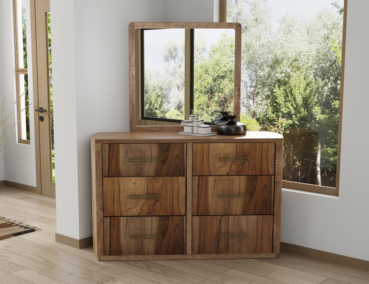 Balam Dresser, Brown, 6 Drawer