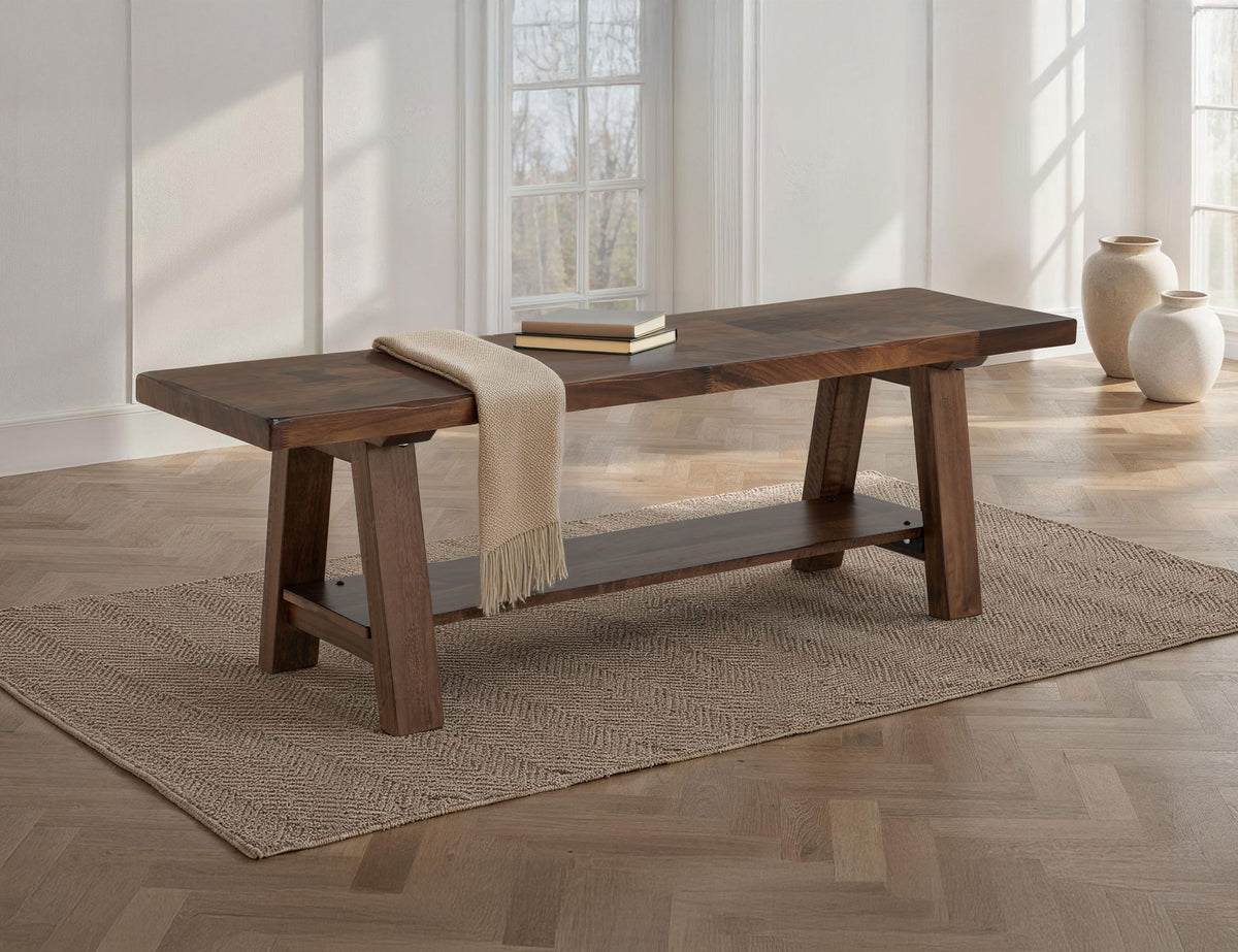 Parota Bench, Brown, Wooden