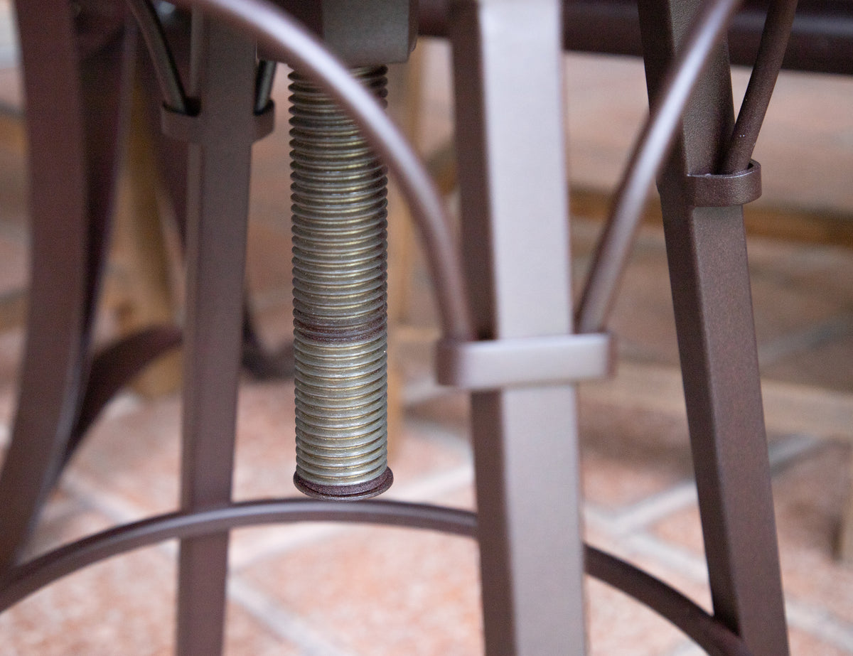 Antique Multicolor Barstool, Multicolor, with variable height adjustment