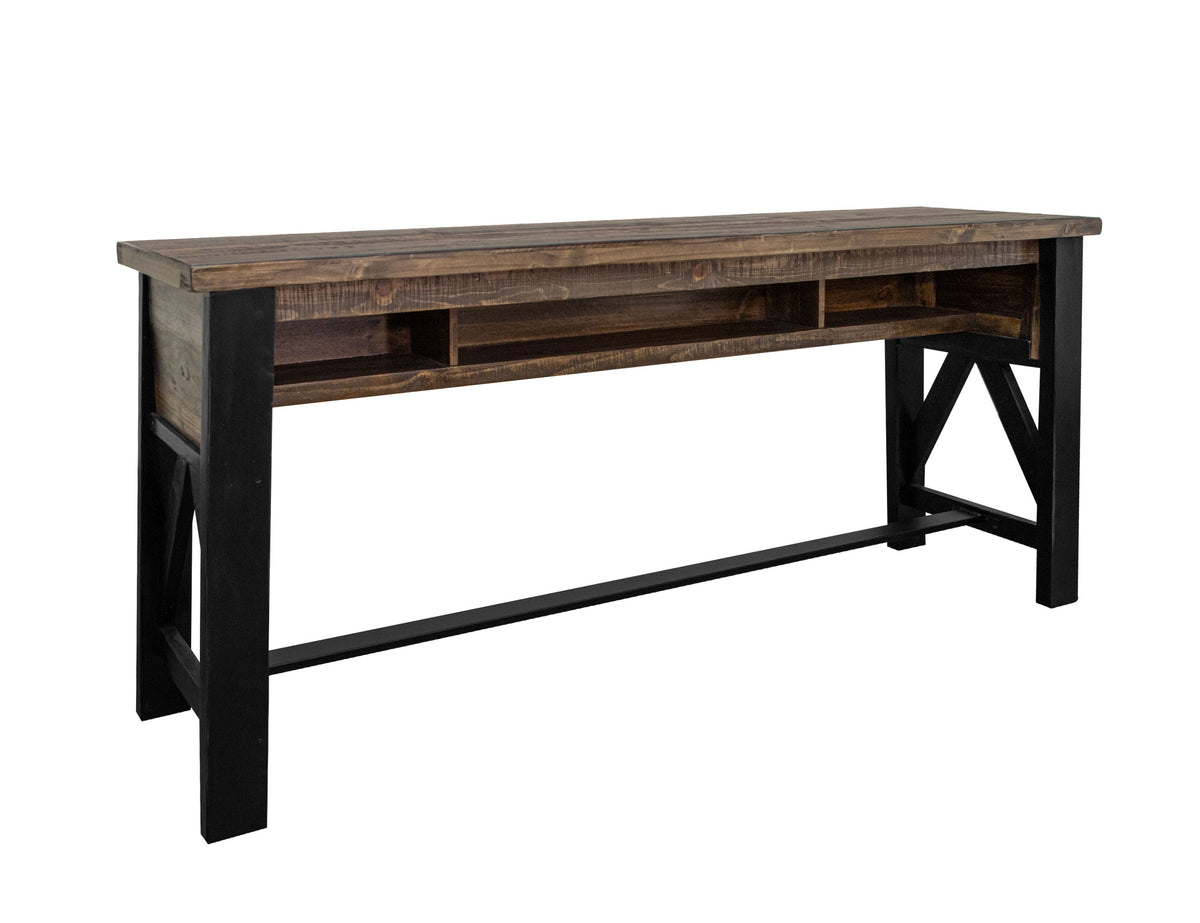 Loft Brown Bar Height Sofa Table, Multicolor, Counter Height Sofa Table