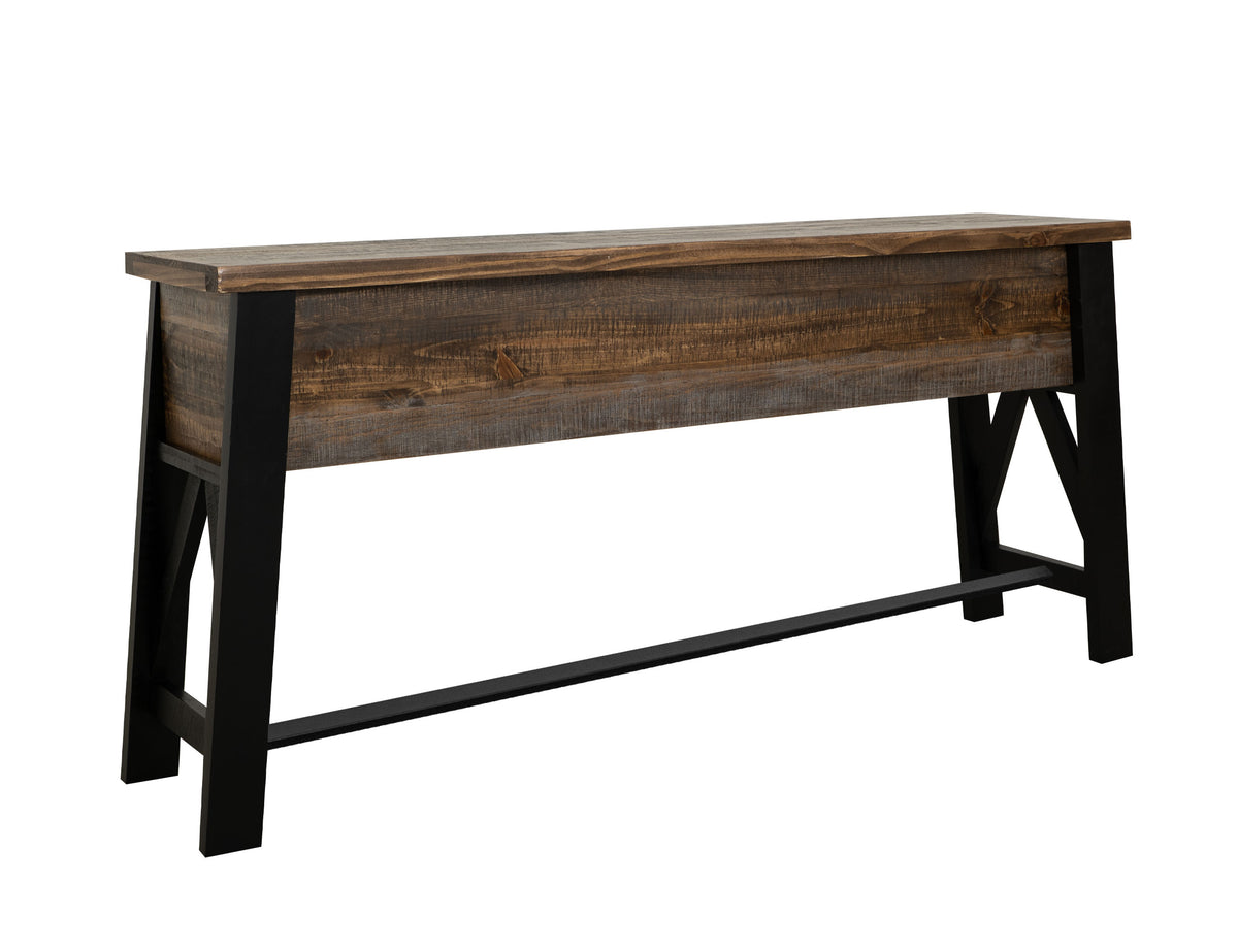 Loft Brown Bar Height Sofa Table, Multicolor, Counter Height Sofa Table
