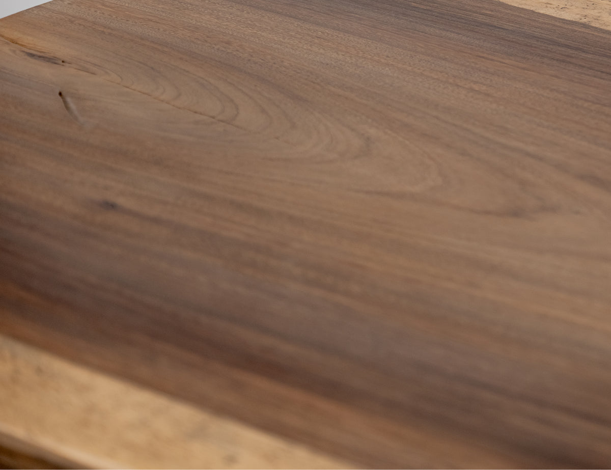 Natural Parota Table, Brown, Top