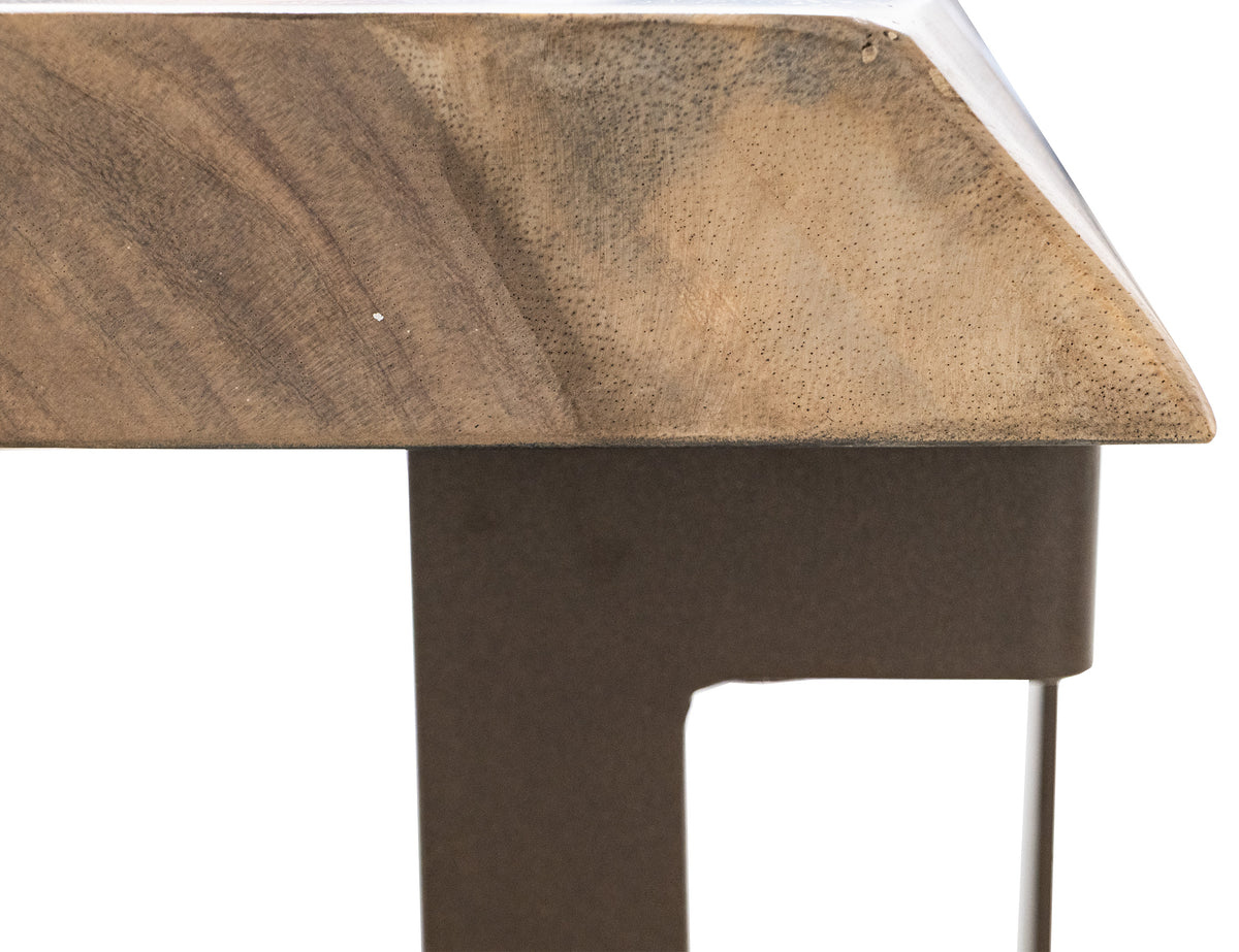 Natural Parota Table, Brown, Base