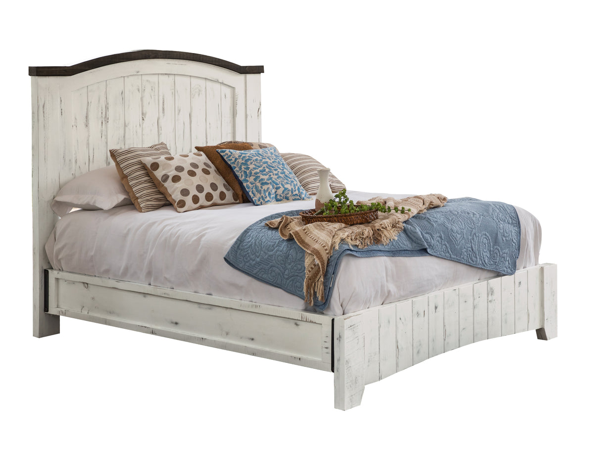 Pueblo White Headboard, White, 6/6
