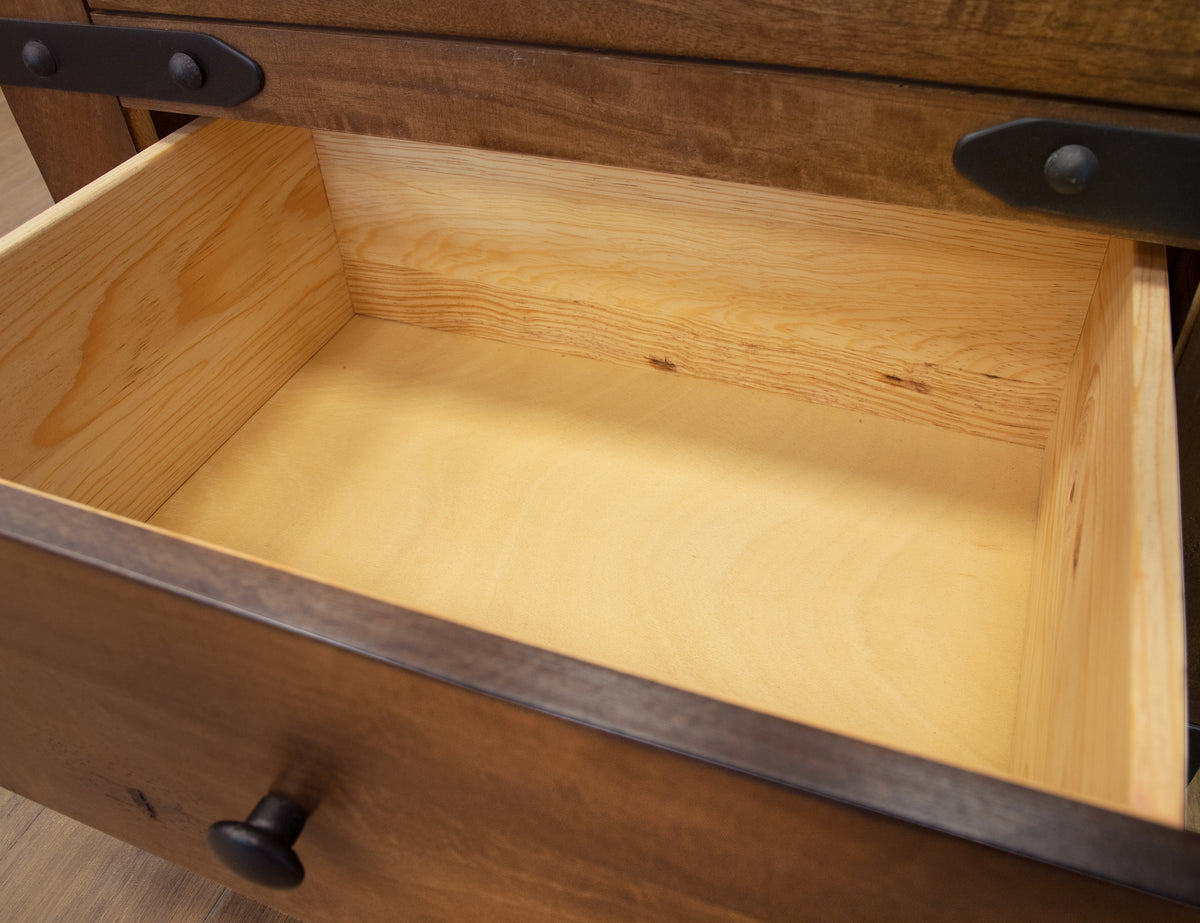 Parota Chest, Brown, 5 Drawer