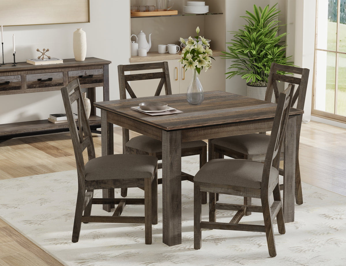 Loft Brown Table, Multicolor, 42" Dining