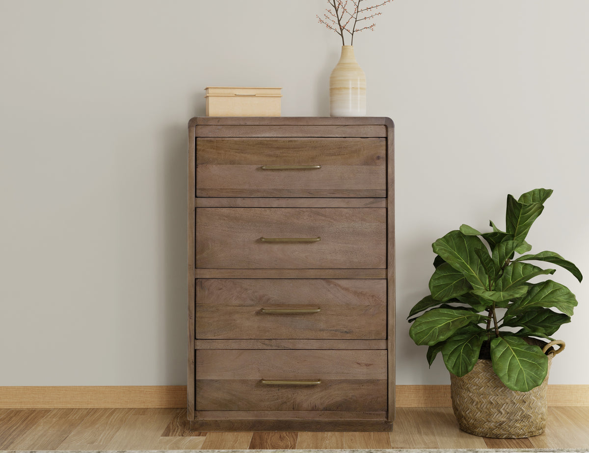 Mezquite Chest, Brown, 4 Drawer