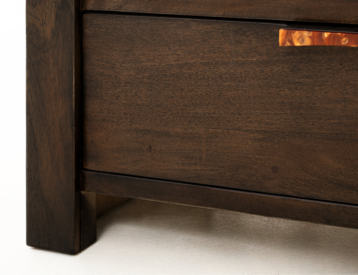 Raramuri Chest, Black, 5 Drawer