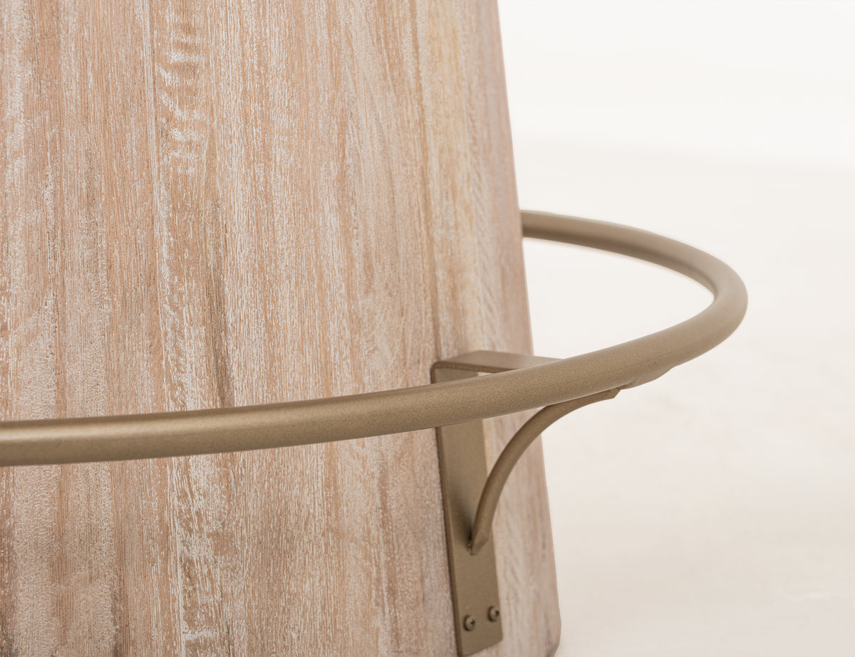 White Balam Bistro Table, White, Base