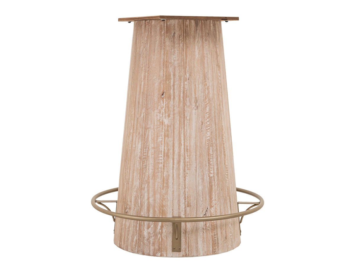 White Balam Bistro Table, White, Base