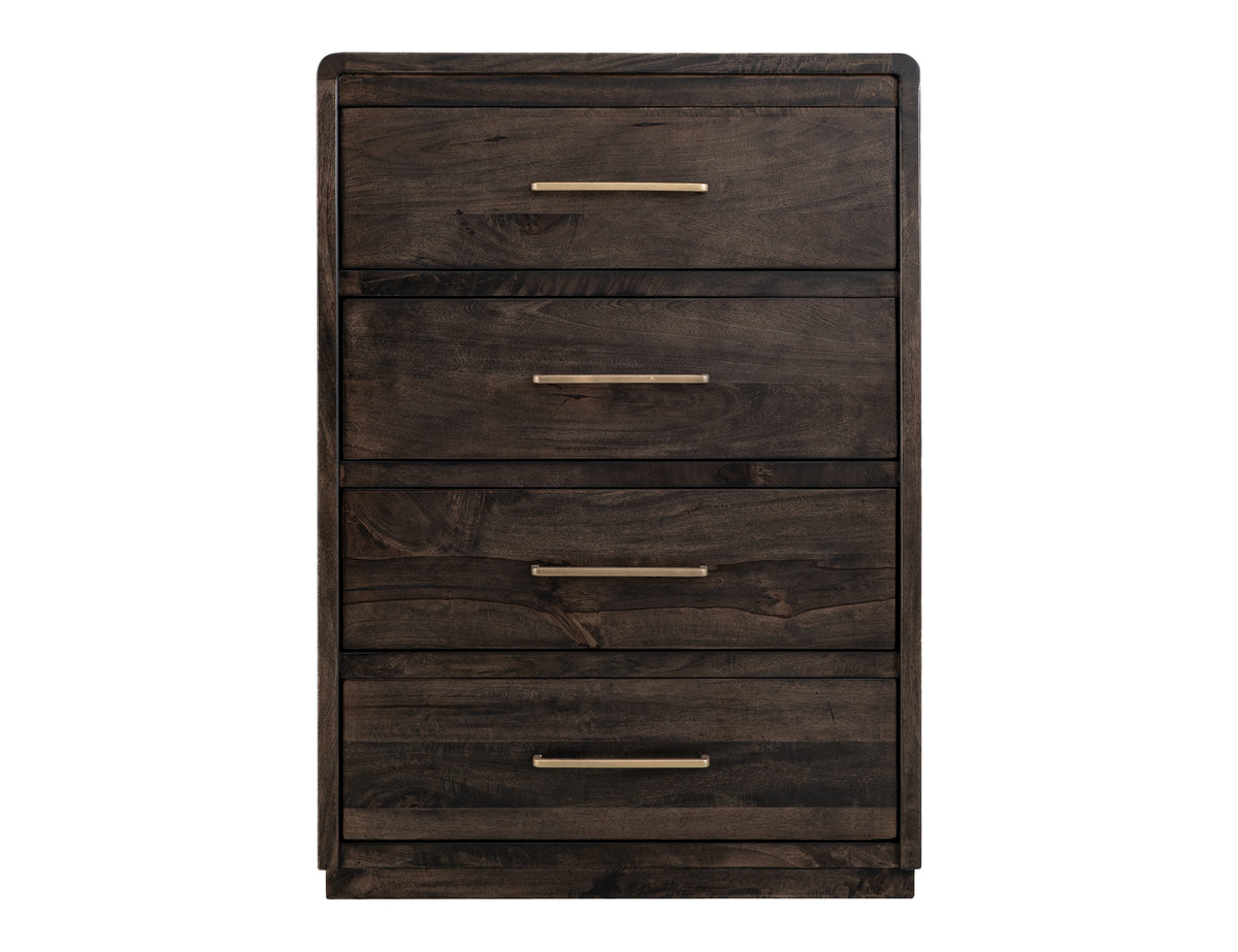 Dark Mezquite Chest, Black, 5 Drawer - IFD6631CHT