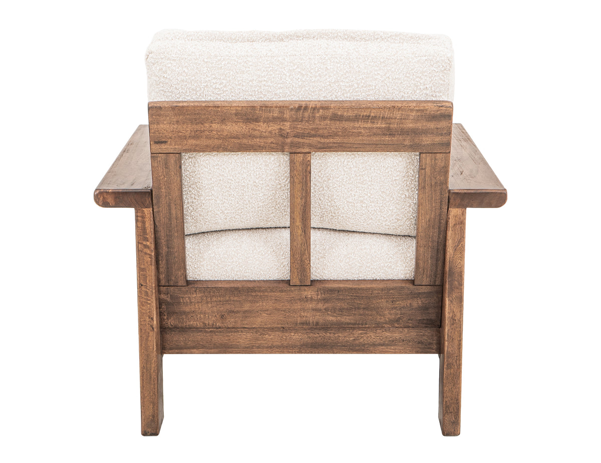 Duna Armchair, Wooden Frame & Base - IUP531-ACH-101