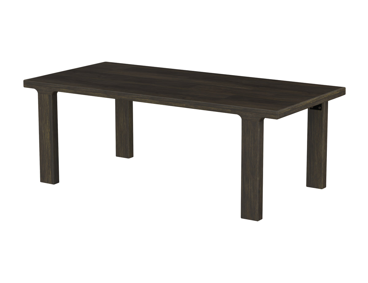 Dark Mezquite Table, Black, Wooden