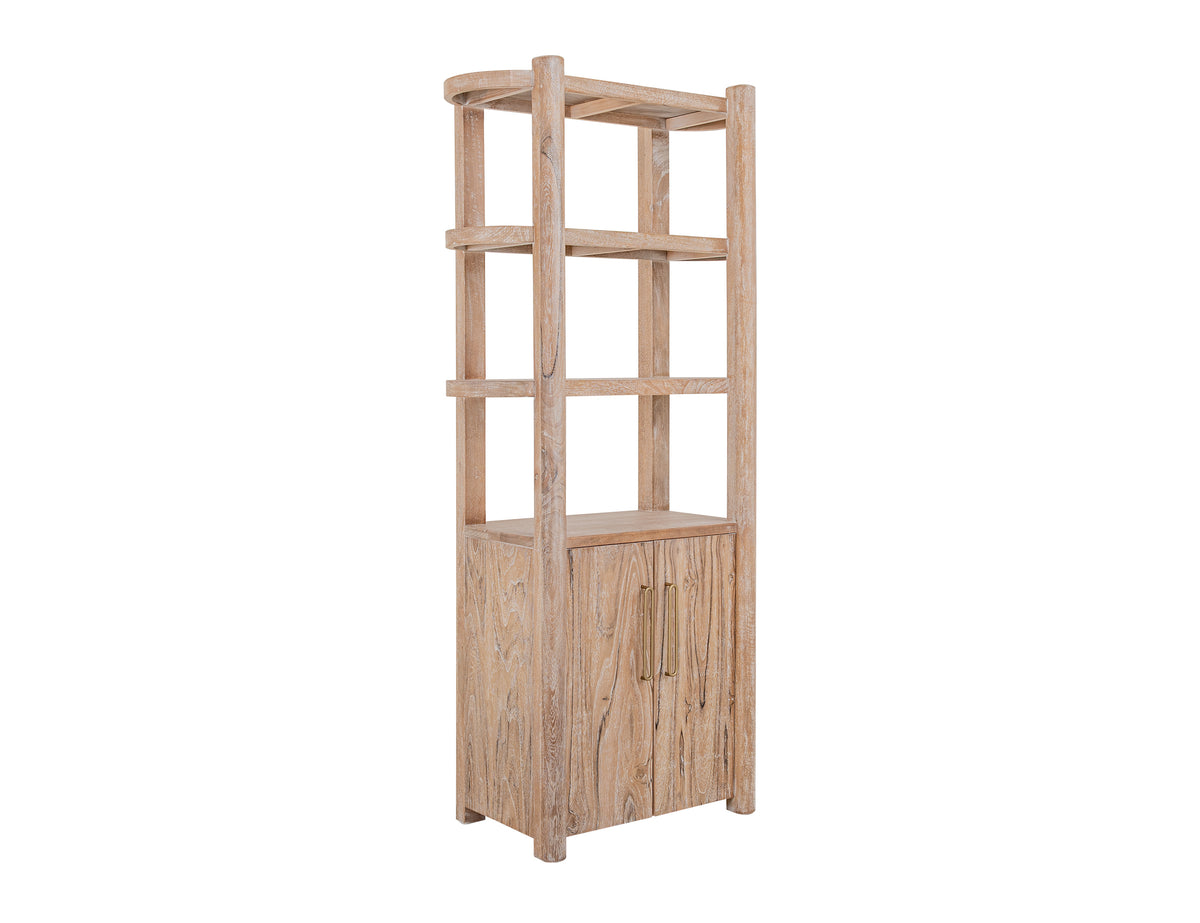 White Balam Pier, White, 2 Door, 3 Shelf