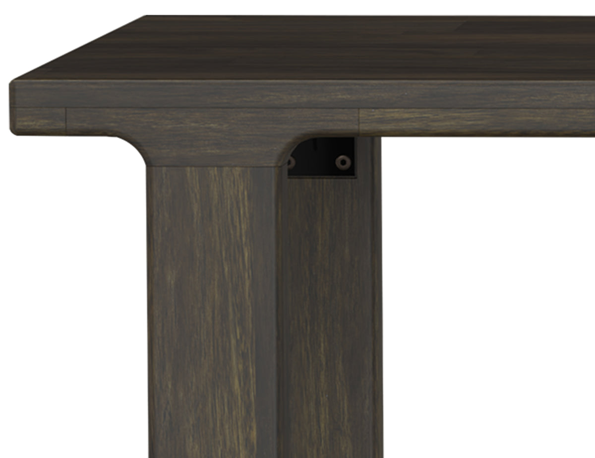 Dark Mezquite Table, Black, Wooden
