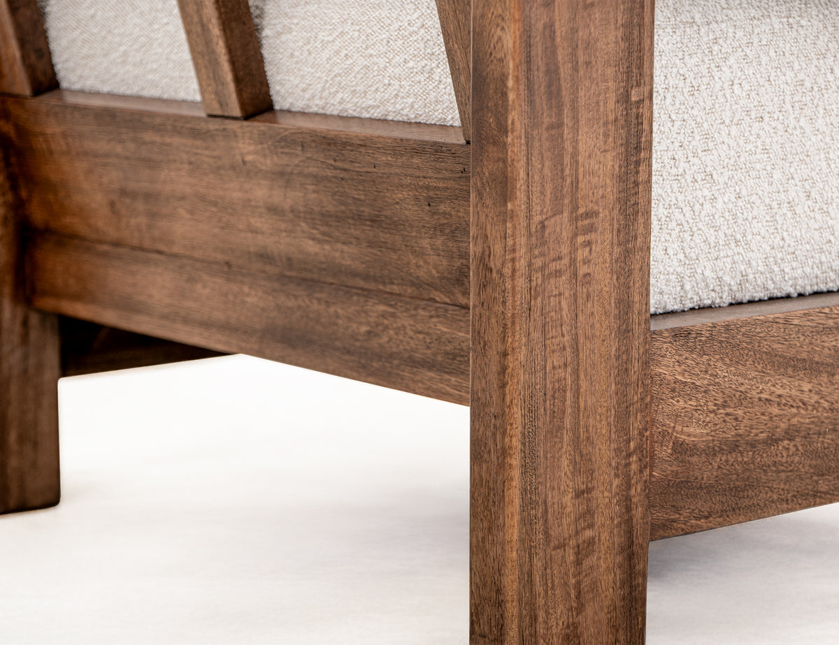 Duna Armchair, Wooden Frame & Base - IUP531-ACH-101