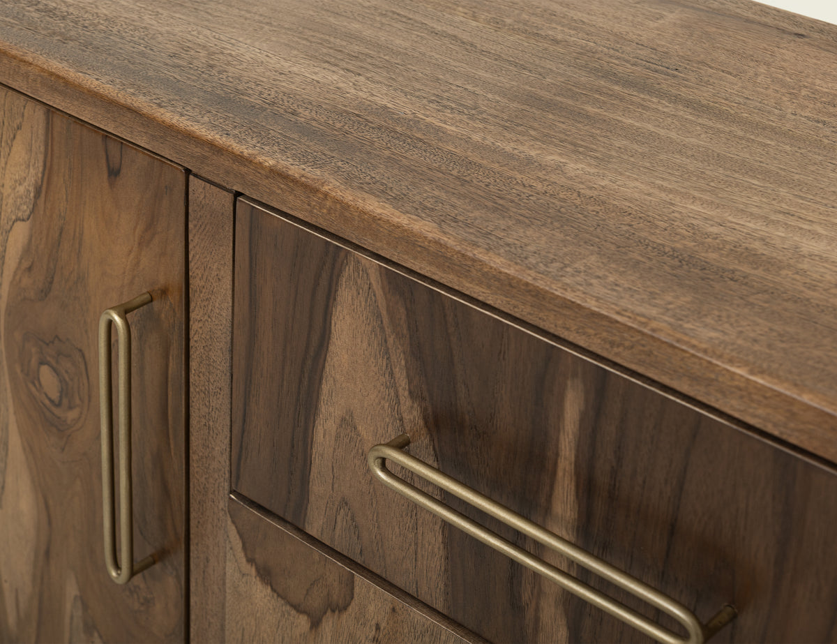 Balam Buffet, Brown, 4 Drawer & 2 Door