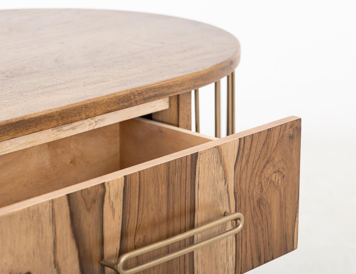 Balam Kitchen Island, Brown, 2 Drawer & 4 Door, 6 Shelf