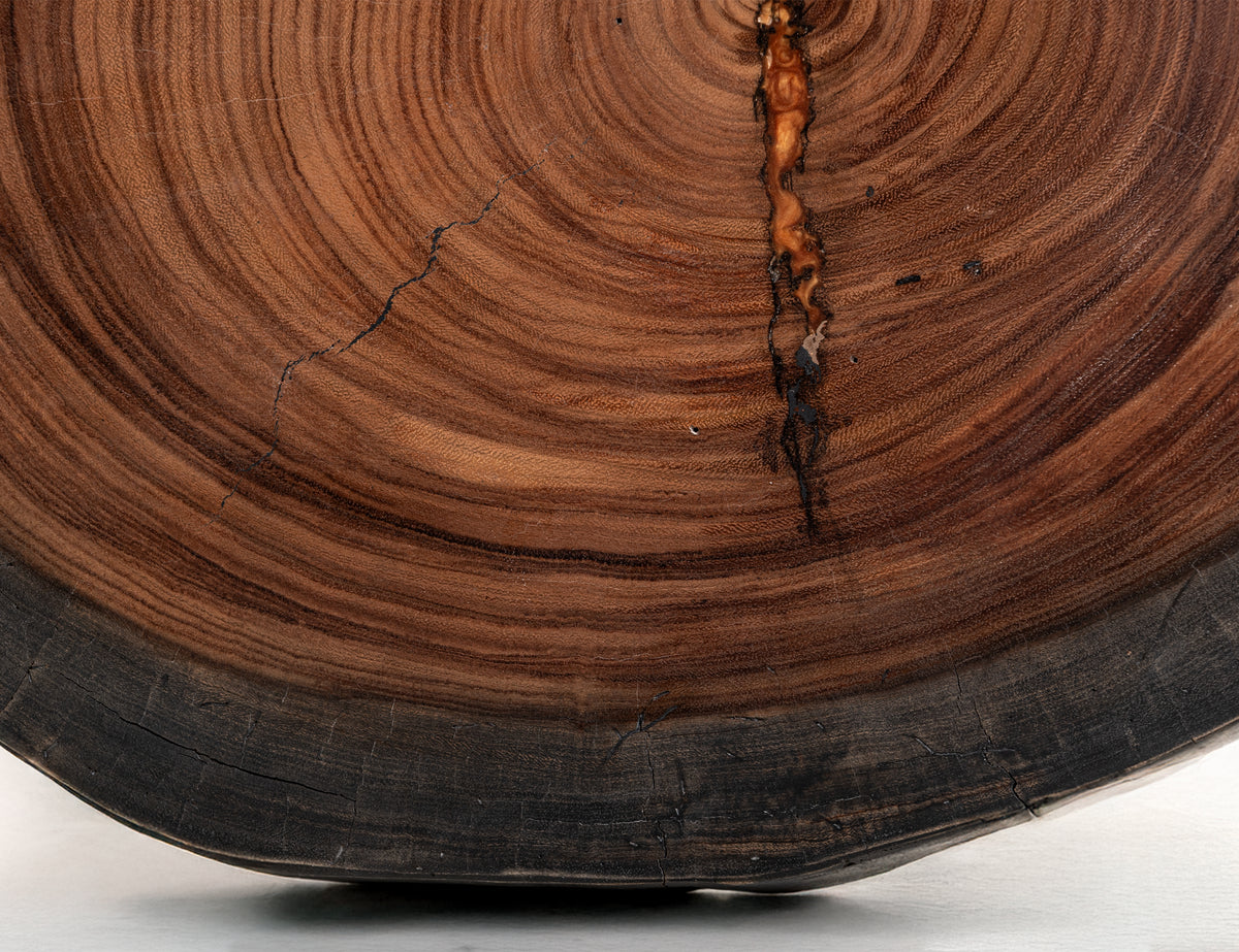 Parota Epoxy End Table, Live Edge - IFD8351ENDOR