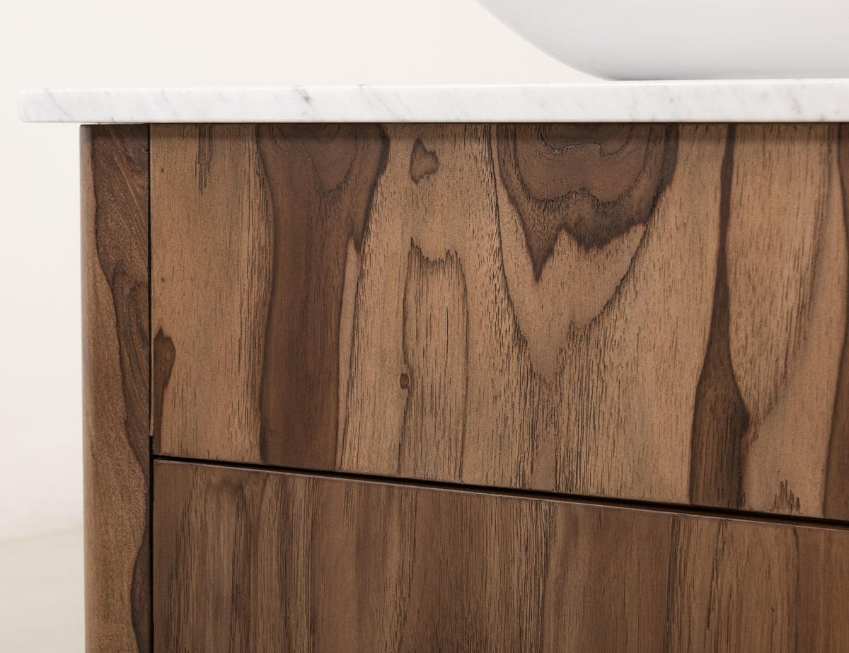 Balam Bathroom Vanity Base, Brown, 1 Door & 1 Shelf Bathroom Server Base (sink and faucets are not included)