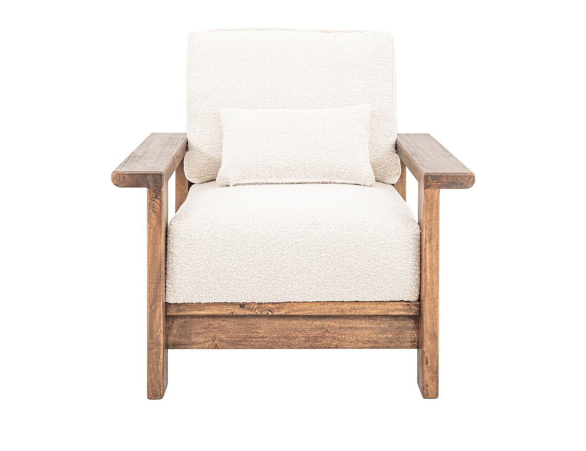 Duna Armchair, Wooden Frame & Base - IUP531-ACH-101