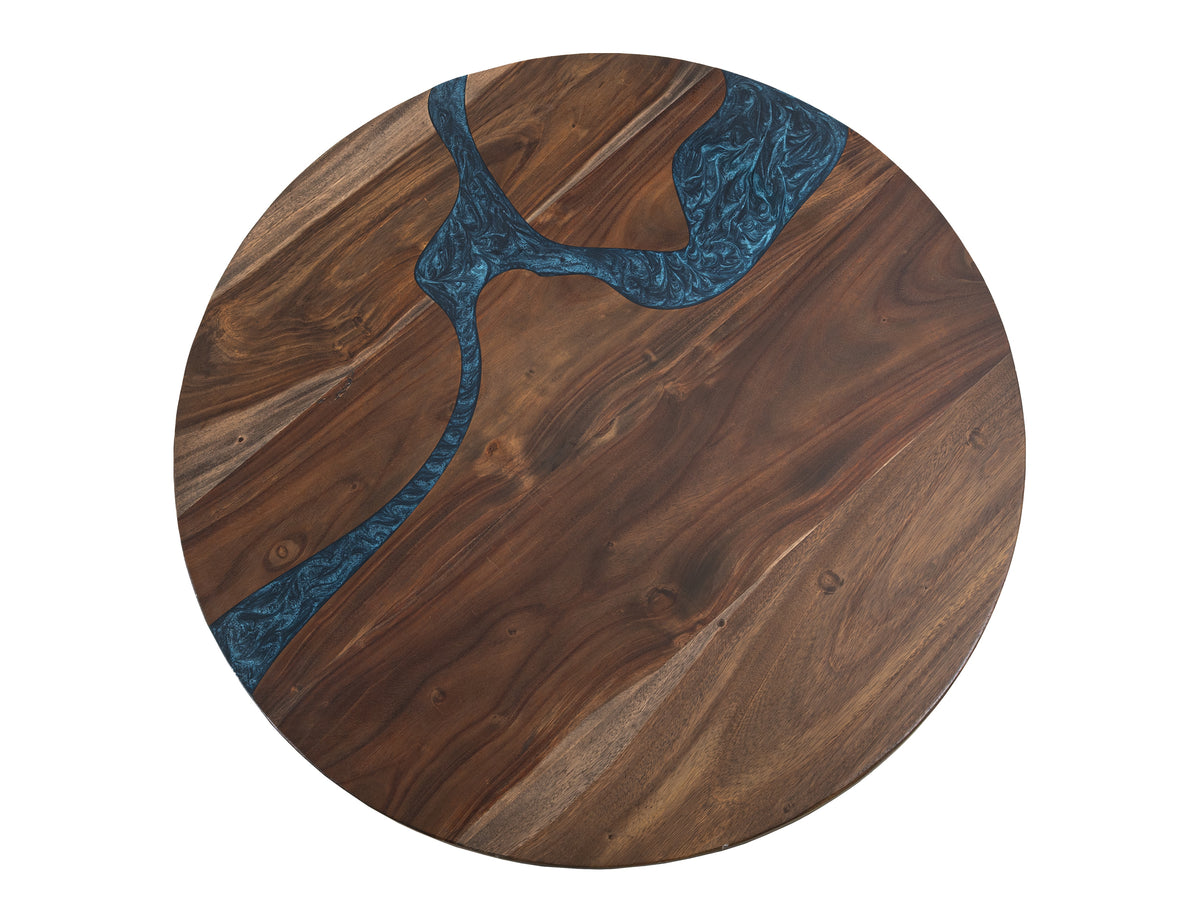 Zaphiro Round Table, Brown, Top