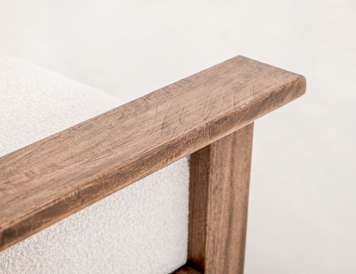 Duna Armchair, Wooden Frame & Base - IUP531-ACH-101