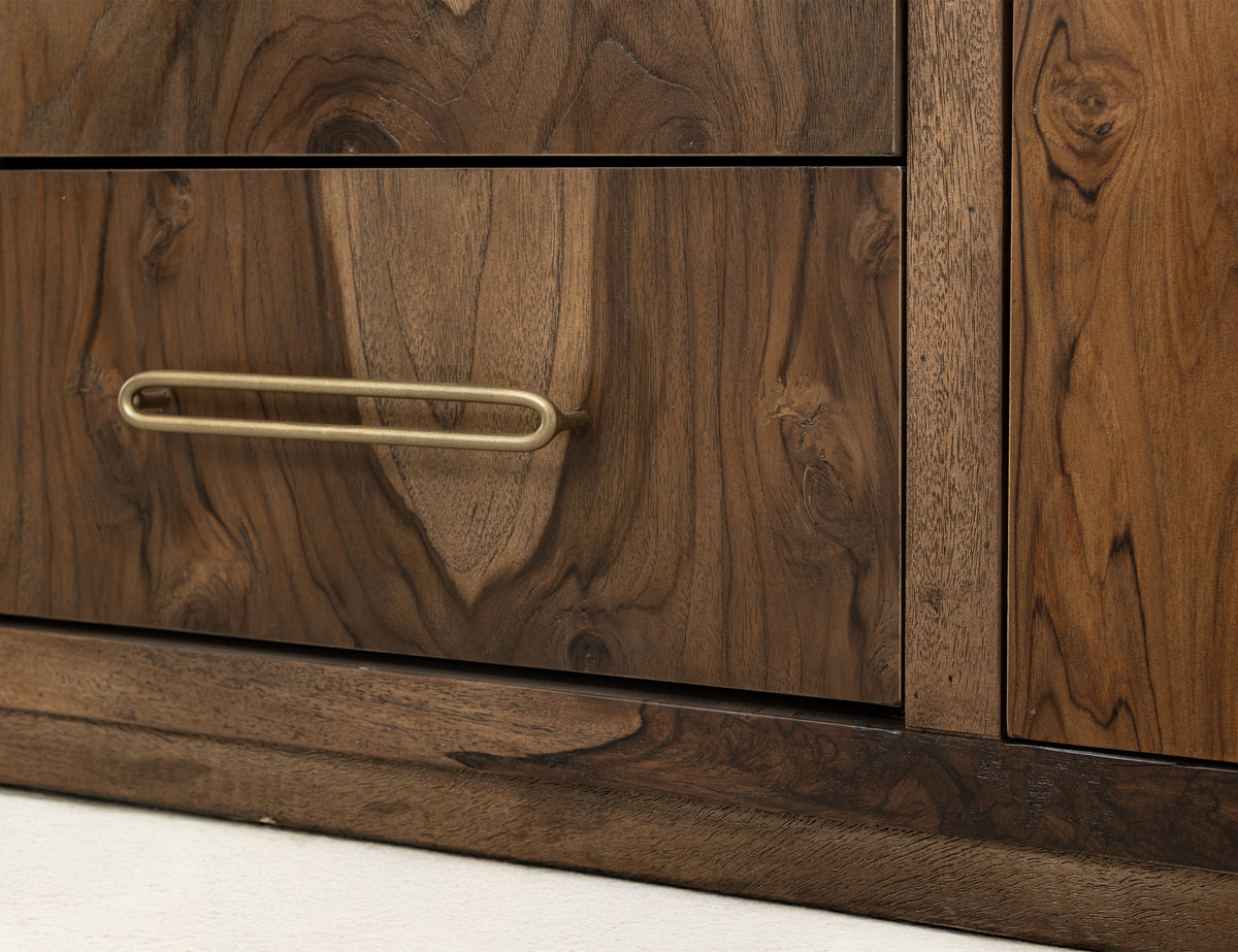 Balam Buffet, Brown, 4 Drawer & 2 Door