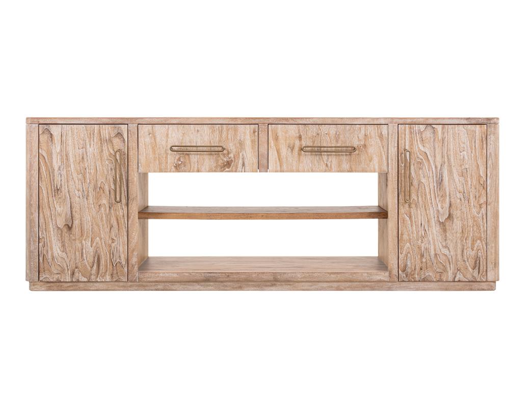 White Balam Wall Unit, TV Stand 80" with Electric Fireplace Insert