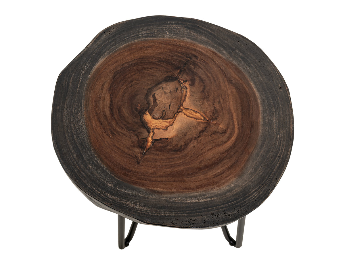 Parota Epoxy Chairside Table, Live Edge - IFD8351CSTOR