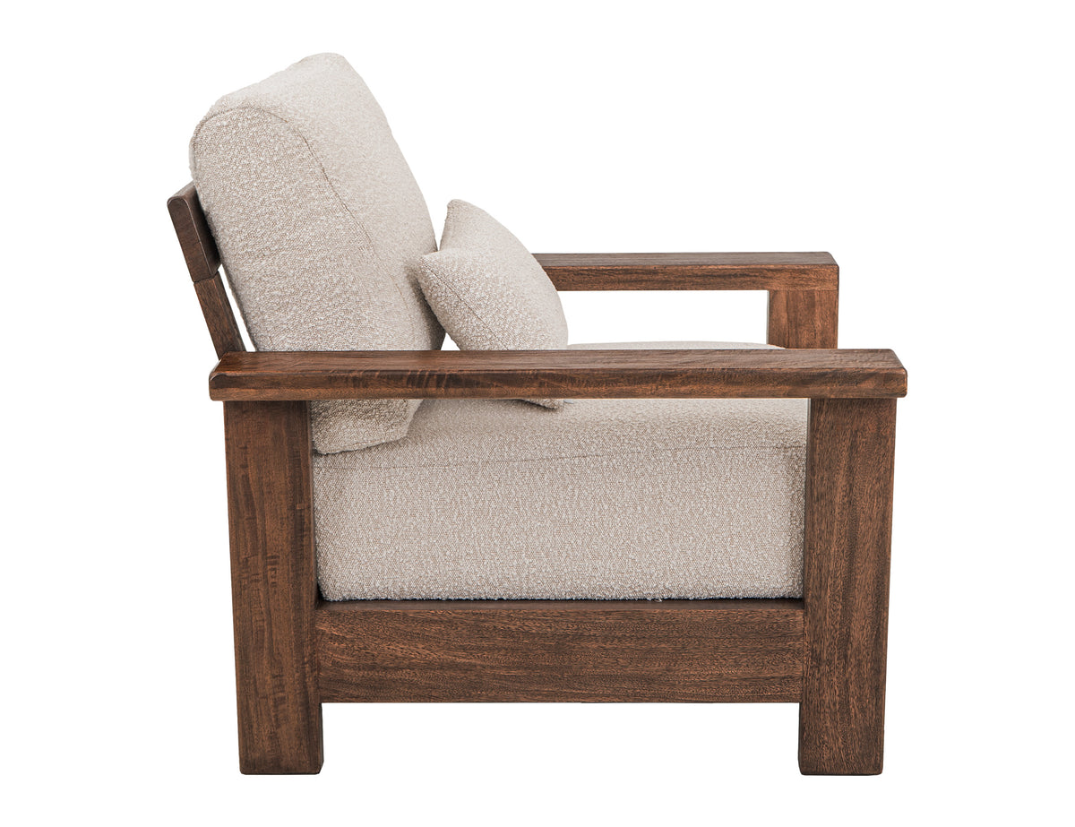 Duna Armchair, Wooden Frame & Base - IUP531-ACH-101