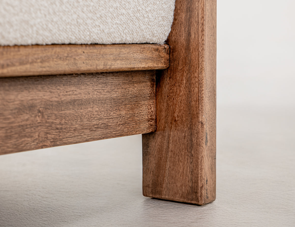 Duna Armchair, Wooden Frame & Base - IUP531-ACH-101
