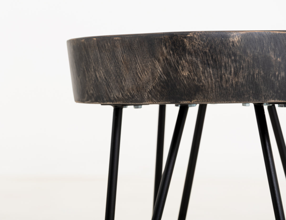 Parota Epoxy Chairside Table, Live Edge - IFD8351CSTOR